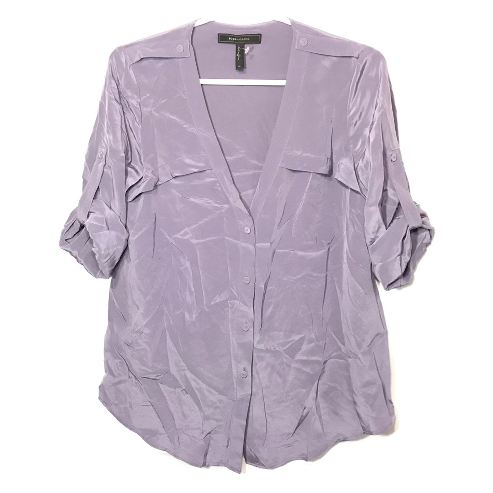 BCBGMaxazria 100% Silk top (New) Size XS